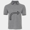 JB's  BIRDS EYE POLO   CHARCOAL - S Thumbnail