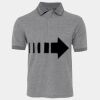 JB's  BIRDS EYE POLO   CHARCOAL - S Thumbnail
