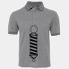 JB's  BIRDS EYE POLO   CHARCOAL - S Thumbnail