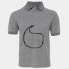 JB's  BIRDS EYE POLO   CHARCOAL - S Thumbnail
