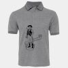JB's  BIRDS EYE POLO   CHARCOAL - S Thumbnail