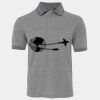 JB's  BIRDS EYE POLO   CHARCOAL - S Thumbnail