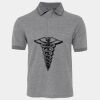 JB's  BIRDS EYE POLO   CHARCOAL - S Thumbnail