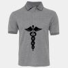 JB's  BIRDS EYE POLO   CHARCOAL - S Thumbnail