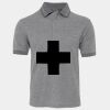 JB's  BIRDS EYE POLO   CHARCOAL - S Thumbnail