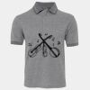 JB's  BIRDS EYE POLO   CHARCOAL - S Thumbnail