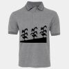 JB's  BIRDS EYE POLO   CHARCOAL - S Thumbnail