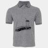 JB's  BIRDS EYE POLO   CHARCOAL - S Thumbnail