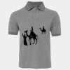JB's  BIRDS EYE POLO   CHARCOAL - S Thumbnail