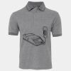 JB's  BIRDS EYE POLO   CHARCOAL - S Thumbnail