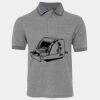 JB's  BIRDS EYE POLO   CHARCOAL - S Thumbnail