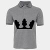 JB's  BIRDS EYE POLO   CHARCOAL - S Thumbnail