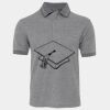 JB's  BIRDS EYE POLO   CHARCOAL - S Thumbnail