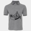 JB's  BIRDS EYE POLO   CHARCOAL - S Thumbnail