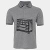 JB's  BIRDS EYE POLO   CHARCOAL - S Thumbnail