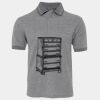JB's  BIRDS EYE POLO   CHARCOAL - S Thumbnail