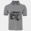 JB's  BIRDS EYE POLO   CHARCOAL - S Thumbnail