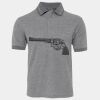 JB's  BIRDS EYE POLO   CHARCOAL - S Thumbnail