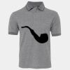 JB's  BIRDS EYE POLO   CHARCOAL - S Thumbnail