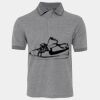 JB's  BIRDS EYE POLO   CHARCOAL - S Thumbnail