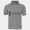 JB's  BIRDS EYE POLO   CHARCOAL - S Thumbnail