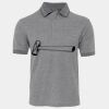 JB's  BIRDS EYE POLO   CHARCOAL - S Thumbnail