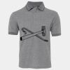 JB's  BIRDS EYE POLO   CHARCOAL - S Thumbnail