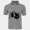 JB's  BIRDS EYE POLO   CHARCOAL - S Thumbnail