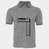 JB's  BIRDS EYE POLO   CHARCOAL - S Thumbnail