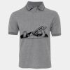 JB's  BIRDS EYE POLO   CHARCOAL - S Thumbnail