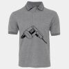 JB's  BIRDS EYE POLO   CHARCOAL - S Thumbnail