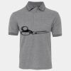 JB's  BIRDS EYE POLO   CHARCOAL - S Thumbnail
