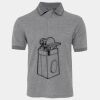 JB's  BIRDS EYE POLO   CHARCOAL - S Thumbnail