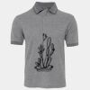 JB's  BIRDS EYE POLO   CHARCOAL - S Thumbnail