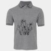 JB's  BIRDS EYE POLO   CHARCOAL - S Thumbnail