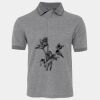 JB's  BIRDS EYE POLO   CHARCOAL - S Thumbnail