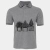 JB's  BIRDS EYE POLO   CHARCOAL - S Thumbnail