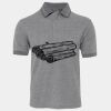 JB's  BIRDS EYE POLO   CHARCOAL - S Thumbnail