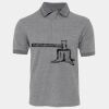 JB's  BIRDS EYE POLO   CHARCOAL - S Thumbnail