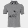 JB's  BIRDS EYE POLO   CHARCOAL - S Thumbnail