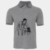 JB's  BIRDS EYE POLO   CHARCOAL - S Thumbnail