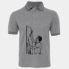 JB's  BIRDS EYE POLO   CHARCOAL - S Thumbnail