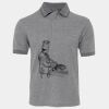JB's  BIRDS EYE POLO   CHARCOAL - S Thumbnail