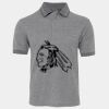 JB's  BIRDS EYE POLO   CHARCOAL - S Thumbnail