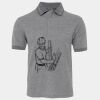 JB's  BIRDS EYE POLO   CHARCOAL - S Thumbnail
