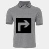JB's  BIRDS EYE POLO   CHARCOAL - S Thumbnail