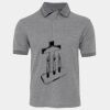 JB's  BIRDS EYE POLO   CHARCOAL - S Thumbnail
