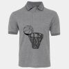JB's  BIRDS EYE POLO   CHARCOAL - S Thumbnail