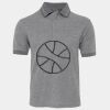 JB's  BIRDS EYE POLO   CHARCOAL - S Thumbnail