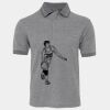 JB's  BIRDS EYE POLO   CHARCOAL - S Thumbnail